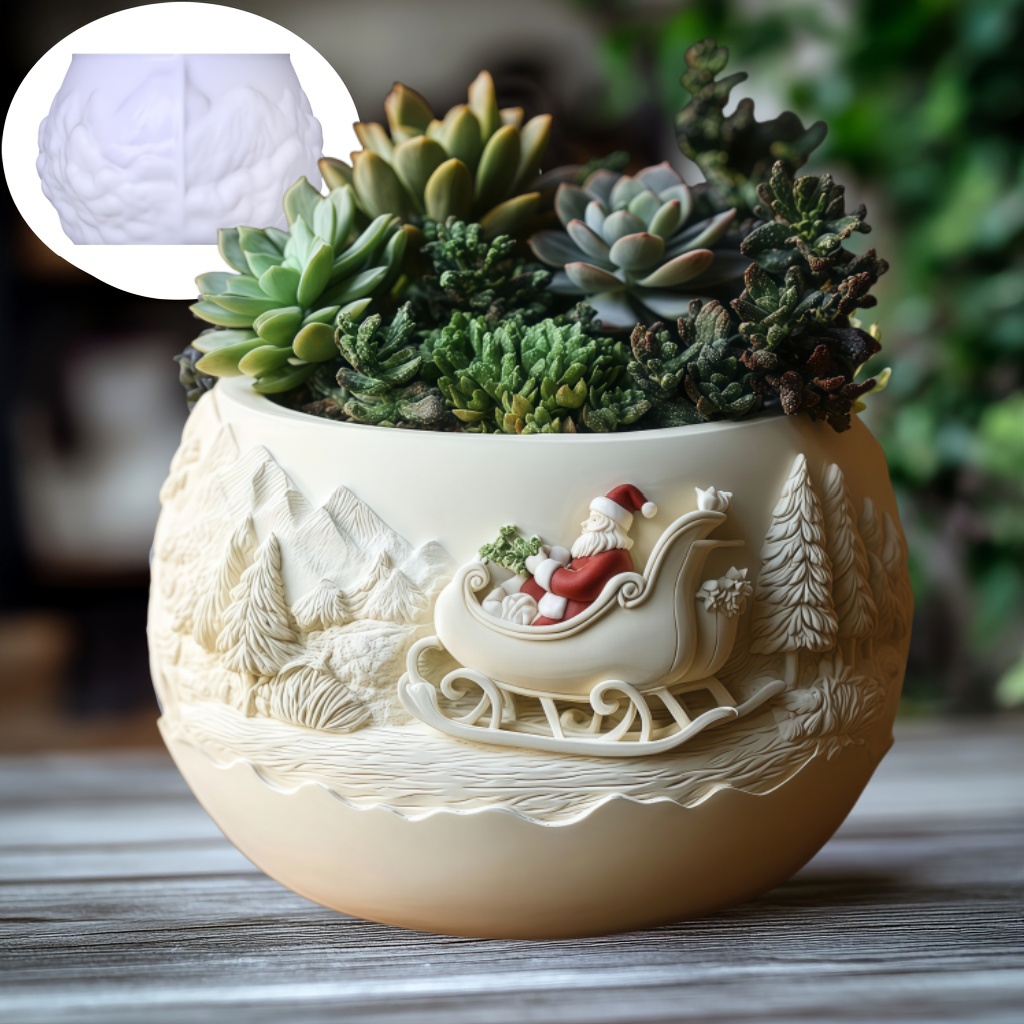 Sedir Kızaklı Noel Baba Rölyef - Echeveria Succulent incelemesi ve fiyatı
